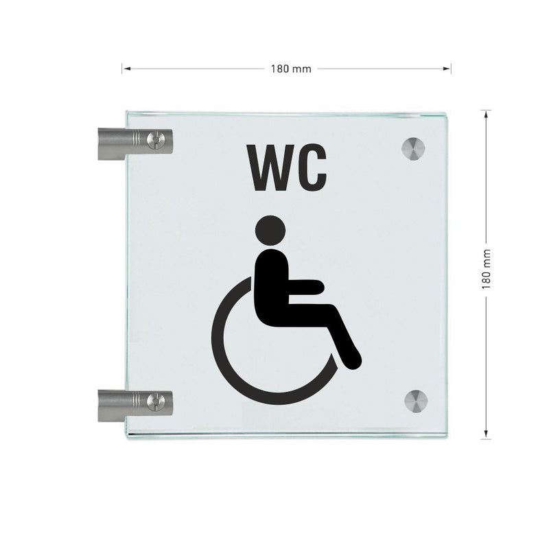 Fahnenschilder Behintertengerechtes WC 18