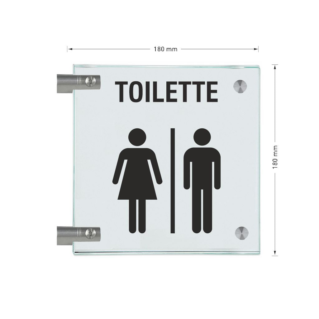 Fahnenschilder Toiletten 8