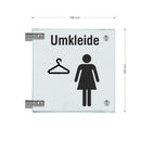 Fahnenschilder Umkleide Damen 17