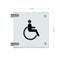 Fahnenschild Behindertengerechtes WC 8