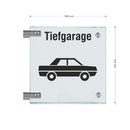 Fahnenschilder Tiefgarage 18