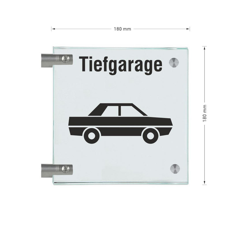 Fahnenschilder Tiefgarage 18