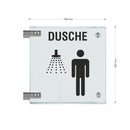 Fahnenschilder Dusche Herren  18