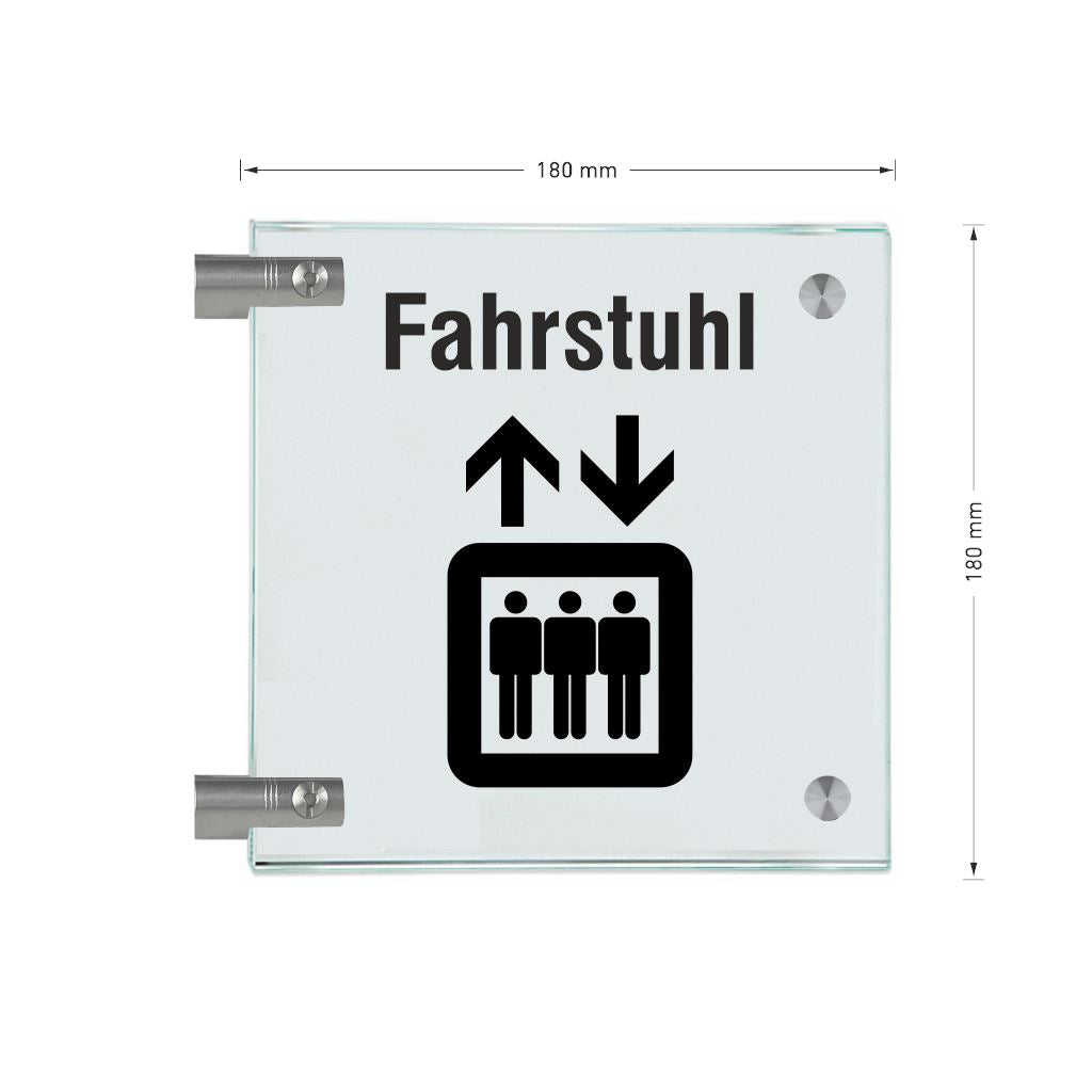 Fahnenschilder Fahrstuhl Piktogramm 18