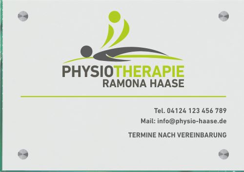 Praxisschild für Physiotherapie 1