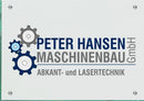 Firmenschild Maschinenbau - Wir gestalten Ihr Schild! Firmenschilder Glas und Edelstahl  (A3) 