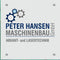 Firmenschild Maschinenbau - Wir gestalten Ihr Schild! Firmenschilder Glas und Edelstahl online-tuerschilder.com 300x300mm 