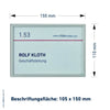 Staffel Türschild Mölln White Line