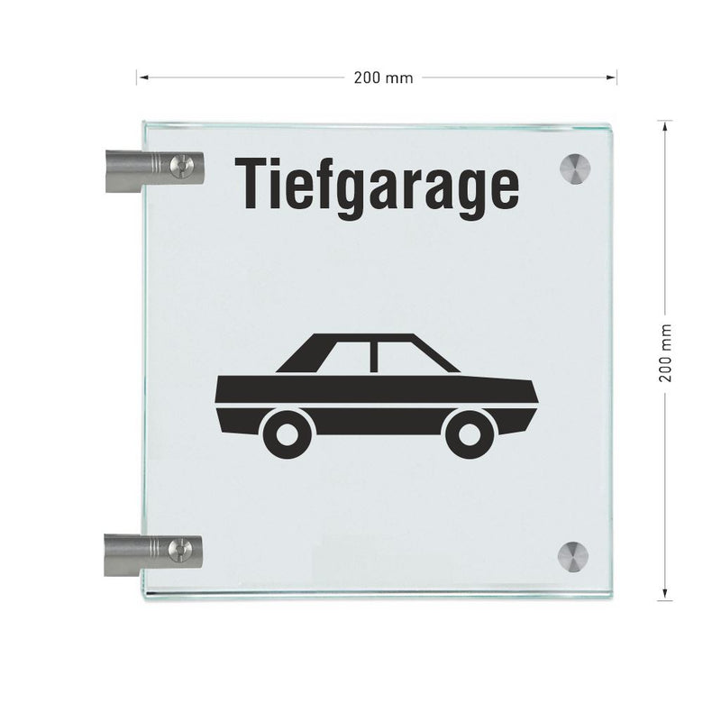 Fahnenschilder Tiefgarage 19