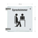 Fahnenschilder Sprechzimmer 9