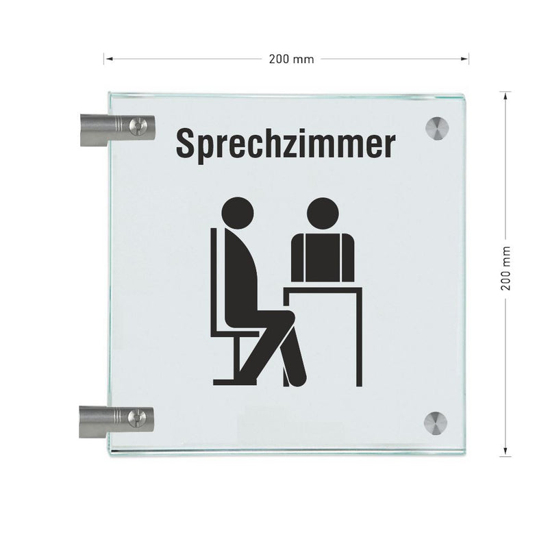 Fahnenschilder Sprechzimmer 9