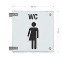 Fahnenschilder Gender WC Piktogramm und Text ,  8