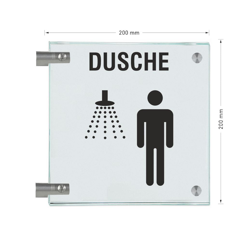 Fahnenschilder Dusche Herren  19