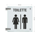 Fahnenschilder Toiletten 9