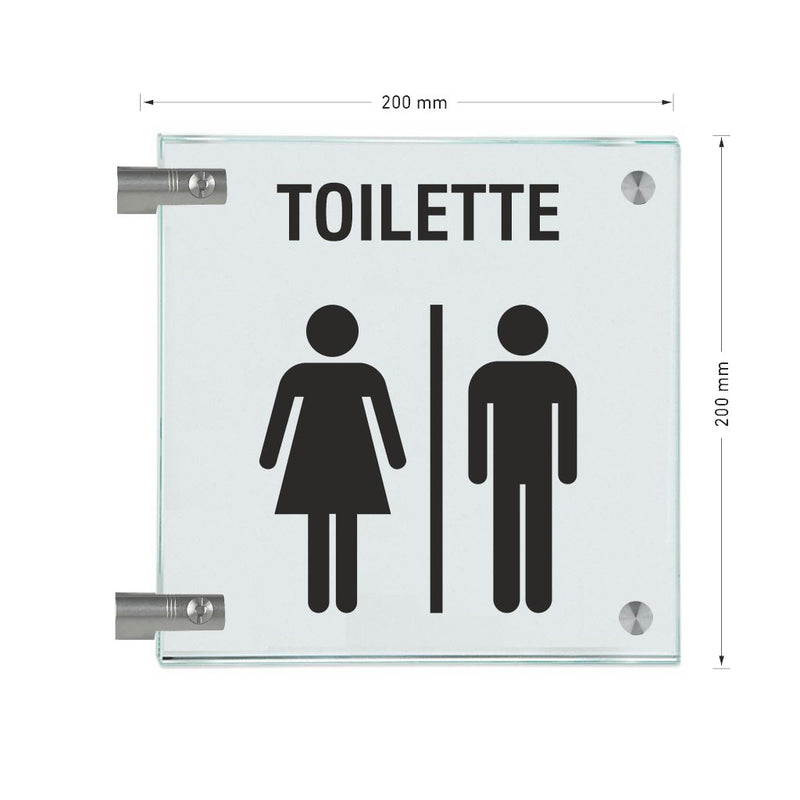Fahnenschilder Toiletten 9