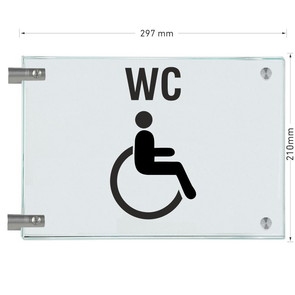 Fahnenschilder Behintertengerechtes WC 10