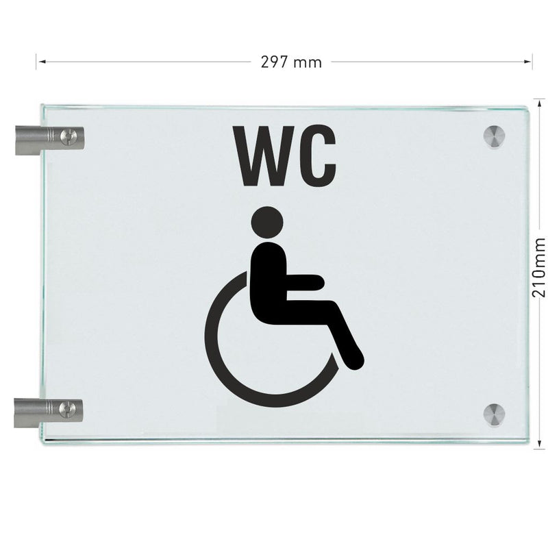 Fahnenschilder Behintertengerechtes WC 10