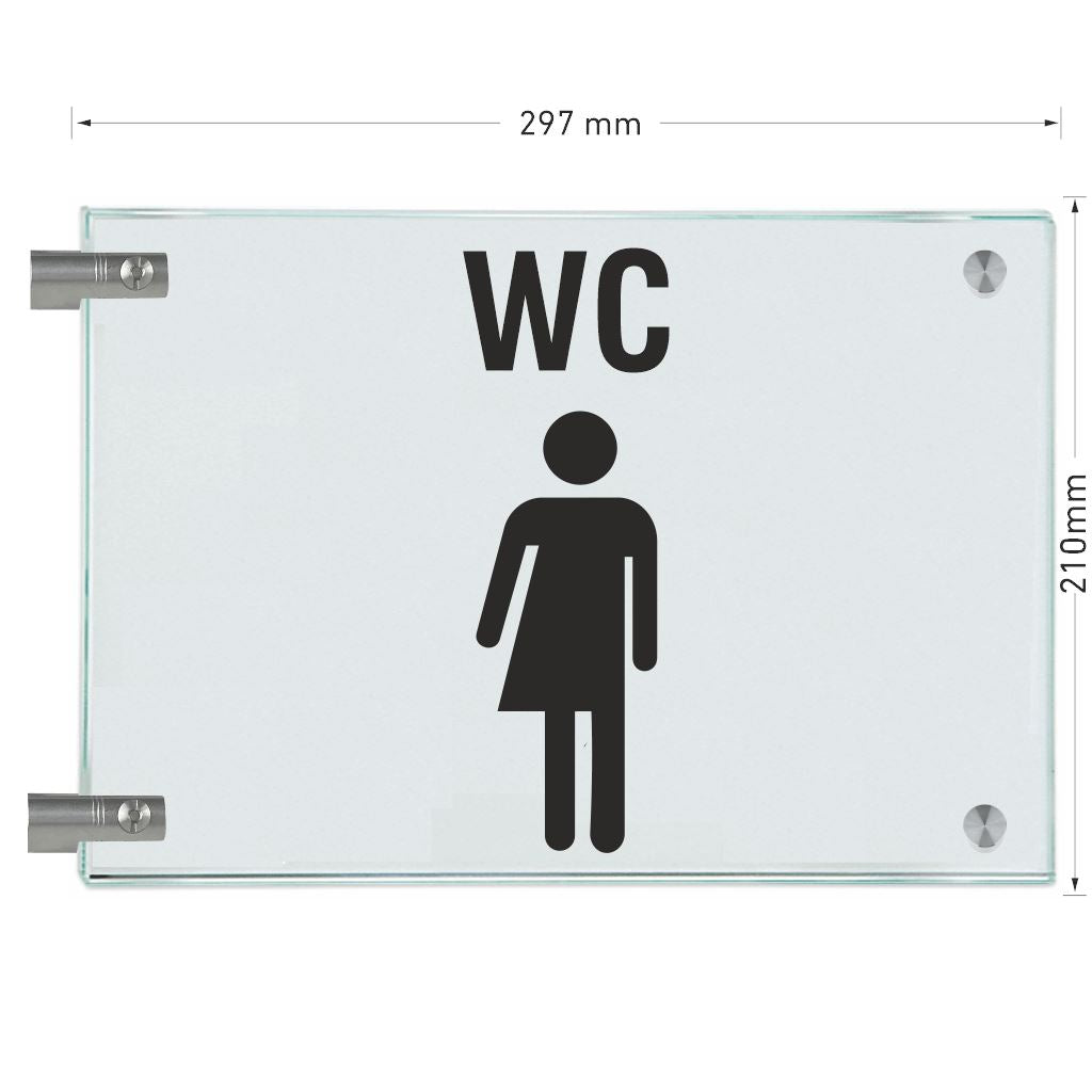 Fahnenschilder Gender WC Piktogramm und Text  9