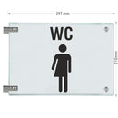 Fahnenschilder Gender WC Piktogramm und Text  9