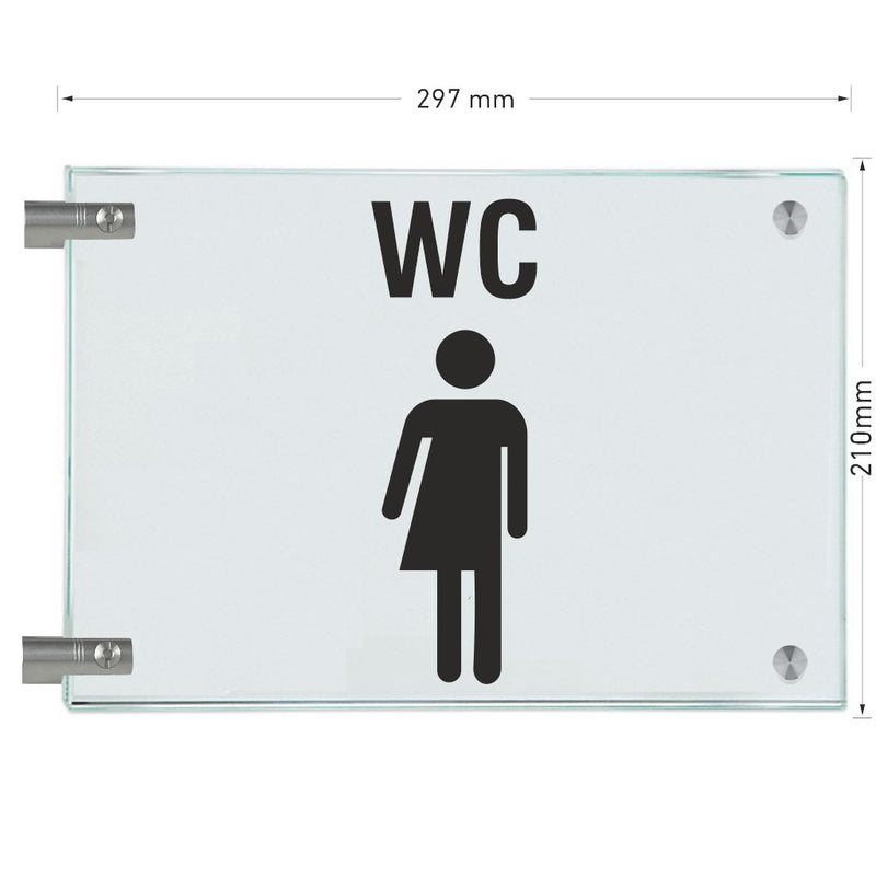 Fahnenschilder Gender WC Piktogramm und Text  9
