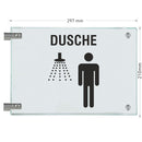 Fahnenschilder Dusche Herren  10