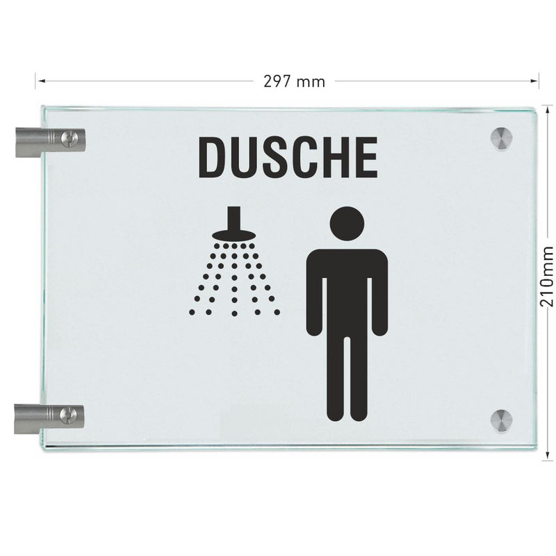 Fahnenschilder Dusche Herren  10