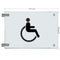 Fahnenschild Behindertengerechtes WC 10