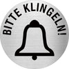 Piktogramme Bitte Klingeln Edelstahl