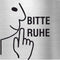 Piktogramme Bitte Ruhe Edelstahl Piktogramme Bitte Ruhe online-tuerschilder.com 70x70mm 