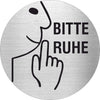Piktogramme Bitte Ruhe Edelstahl