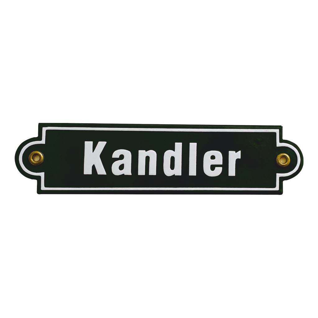 Emailleschilder 1. Zeile 1
