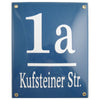 Email Münchener Hausnummer klein mit 1-3 Zahlen + 1. Zeile - personalisiert