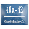 Email Münchener Hausnummer groß max. 6-stellig + 1. Zeile - personalisiert