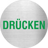 Piktogramme Drücken Grün Edelstahl