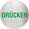 Piktogramme Drücken Grün Edelstahl Piktogramme Drücken Grün online-tuerschilder.com Ø 60mm 