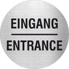 Piktogramm Eingang - Entrance Edelstahl
