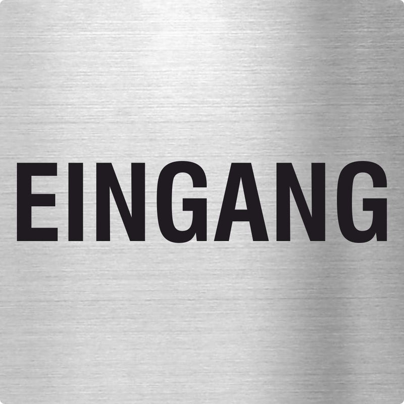 Piktogramm Eingang Edelstahl Piktogramme Eingang online-tuerschilder.com 70x70mm 