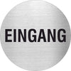 Piktogramm Eingang Edelstahl