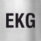 Piktogramm EKG Edelstahl Piktogramme EKG online-tuerschilder.com 70x70mm 