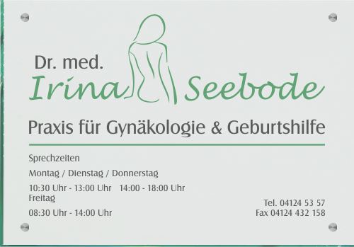 Praxisschild für Gynäkologie 5