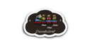 Familientürschild aus Keramik 3-4 Familienmitglieder Zug mit Bärchen Familientürschild aus Keramik Zug mit Bärchen Wolke online-tuerschilder.com Braun 3 Personen E-M 