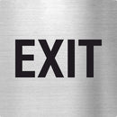 Piktogramm Exit Edelstahl Piktogramme Exit online-tuerschilder.com 70x70mm 