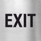 Piktogramm Exit Edelstahl Piktogramme Exit online-tuerschilder.com 70x70mm 