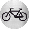 Piktogramm Fahrradkeller Edelstahl