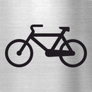 Piktogramm Fahrradkeller Edelstahl Piktogramme Fahrradkeller online-tuerschilder.com 70x70mm 