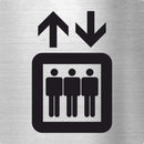 Piktogramm Fahrstuhl Edelstahl Piktogramme Fahrstuhl online-tuerschilder.com 70x70mm 