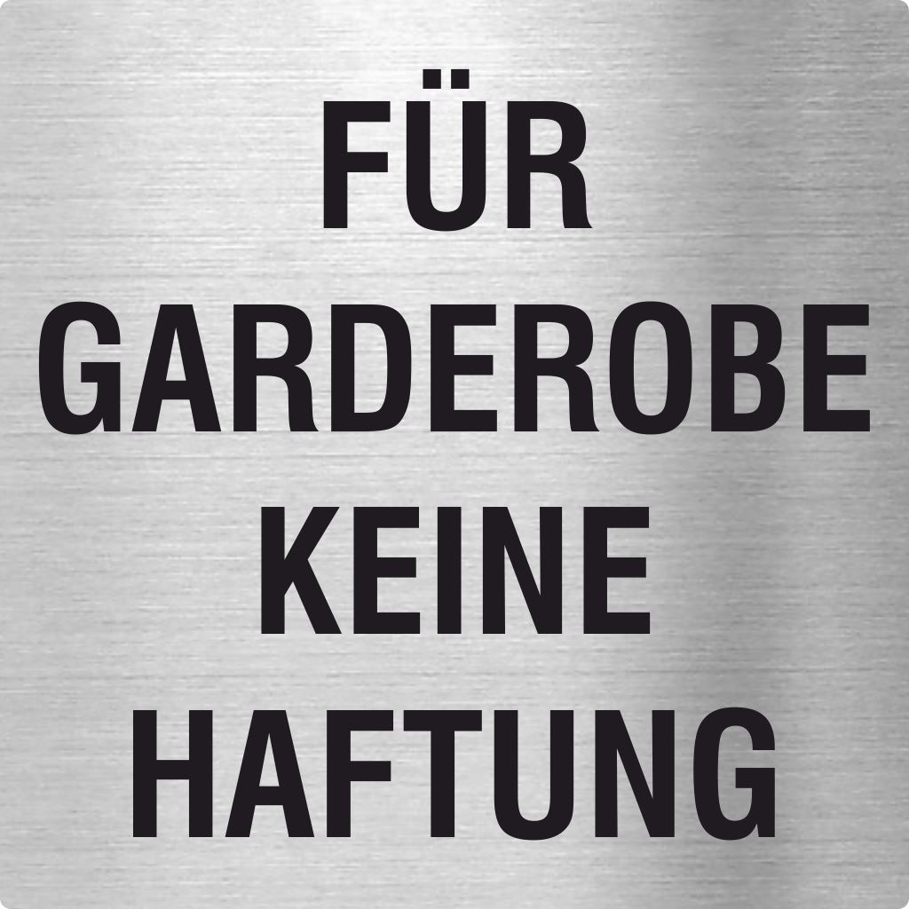 Piktogramme Für Garderobe keine Haftung Edelstahl Piktogramme Für Gaderobe keine Haftung 70x70mm 
