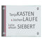 Türschild moderne Streifen personalisiert Haustürschild Lilie grau online-tuerschilder.com 