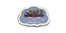 Familientürschild aus Keramik 3-4 Familienmitglieder Zug mit Bärchen Familientürschild aus Keramik Zug mit Bärchen Wolke online-tuerschilder.com Hellblau 4 Personen E-J-J 