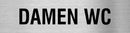 Piktogramm Damen WC in rechteckig Piktogramme Damen WC online-tuerschilder.com 